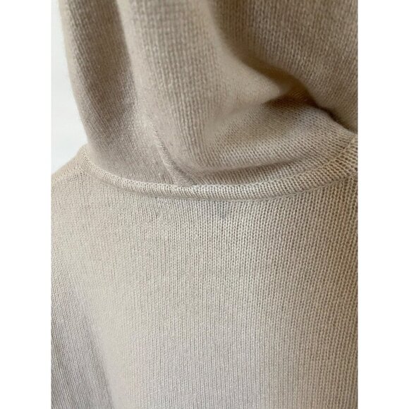 Lucchese Astrid Cashmere Hoodie Pullover Sweater Fog sz XS NWT - Picture 6 of 9